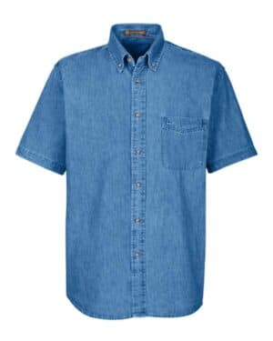 LIGHT DENIM Harriton M550S men's denim shirt