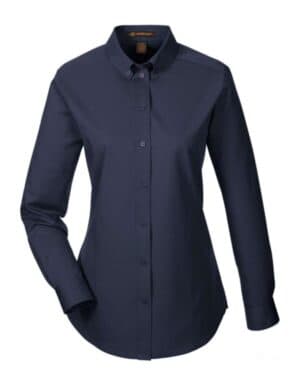 DARK NAVY M581W women's foundation cotton twill shirt with teflon