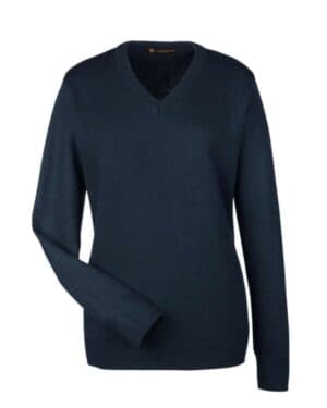 DARK NAVY Harriton M420W womens pilbloc v-neck sweater