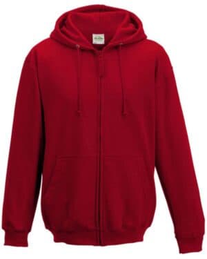 JHA050 midweight college full-zip hooded sweatshirt