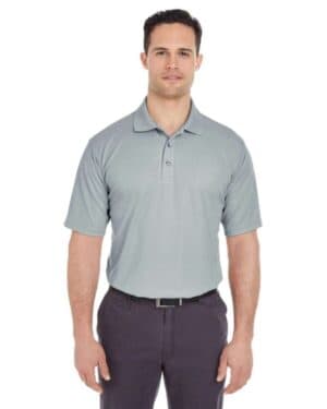 SILVER Ultraclub 8210T men's tall cool & dry mesh piqu polo