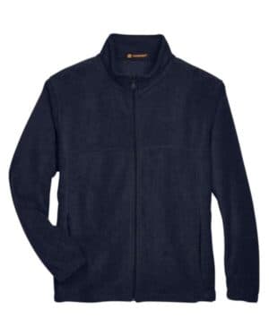 NAVY Harriton M990T men's tall full-zip fleece