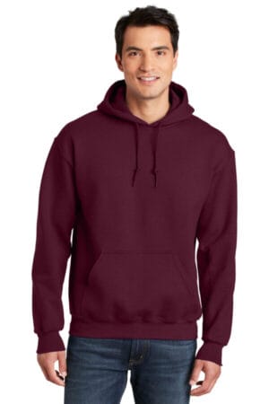 MAROON 12500 gildan-dryblend pullover hooded sweatshirt