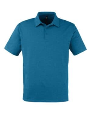MOROCCAN BLUE Glyder MDP1799 marbled fairway polo