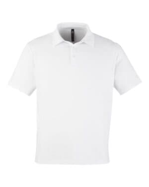WHITE Glyder MDP1799 marbled fairway polo