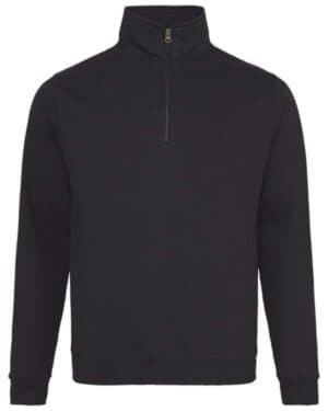 JET BLACK JHA046 sophomore quarter-zip pullover fleece pullover