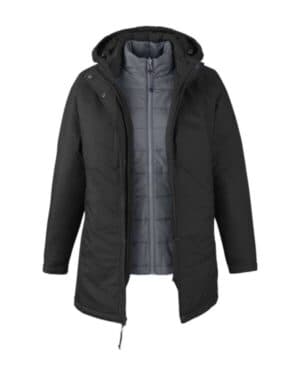 BLACK/ CARBON CE725W women's inspire 3-in-1 jacket with insulated liner