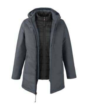 CARBON/ BLACK CE725W women's inspire 3-in-1 jacket with insulated liner