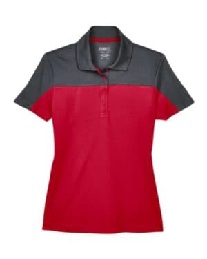 CE101W women's balance colorblock performance piqu polo