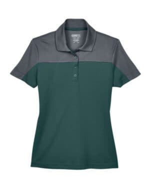 CE101W women's balance colorblock performance piqu polo