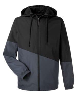 BLACK/ CARBON Core365 CE710 unisex techno lite colorblock windbreaker