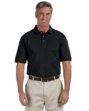 Harriton M200T men's tall cotton pique polo