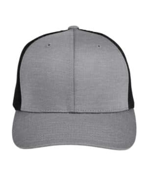 DARK GREY HEATHER/ BLACK Team 365 TT802Y youth zone sonic heather trucker cap