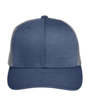 SPORT DARK NAVY HEATHER/ SPORT GRAPHITE Team 365 TT802Y youth zone sonic heather trucker cap