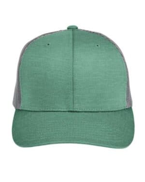 SPORT FOREST/ SPORT GRAPHITE Team 365 TT802Y youth zone sonic heather trucker cap