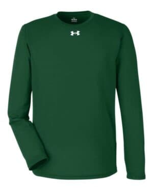 FOREST GREEN/ WHITE Under armour 1376843 team tech long sleeve t-shirt