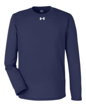 MIDNIGHT NAVY/ WHITE Under armour 1376843 team tech long sleeve t-shirt