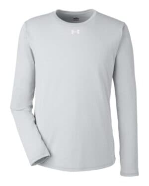 MOD GREY LIGHT HEATHER/ WHITE Under armour 1376843 team tech long sleeve t-shirt