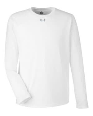 WHITE/ MOD GREY Under armour 1376843 team tech long sleeve t-shirt