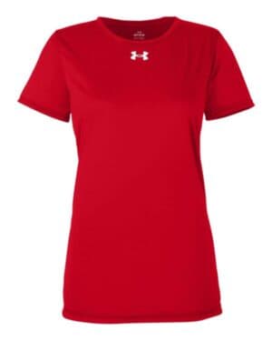 RED/ WHITE Under armour 1376847 women's team tech t-shirt