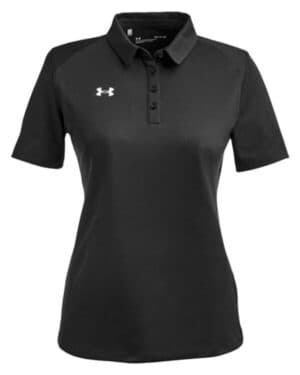 BLACK/ WHITE Under armour 1370431 women's tech polo