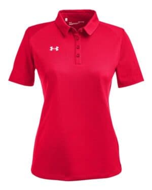 RED/ WHITE Under armour 1370431 women's tech polo