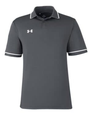 CS GREY LIGHT HEATHER/ WHITE Under armour 1376904 tipped teams performance polo