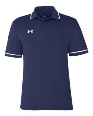 MIDNIGHT NAVY/ WHITE Under armour 1376904 tipped teams performance polo