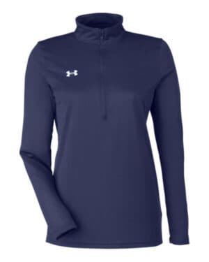 MIDNIGHT NAVY/ WHITE Under armour 1376862 women's team tech half-zip