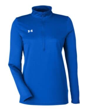 ROYAL/ WHITE Under armour 1376862 women's team tech half-zip