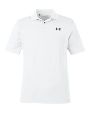 WHITE/ PITCH GREY Under armour 1377374 performance 30 golf polo