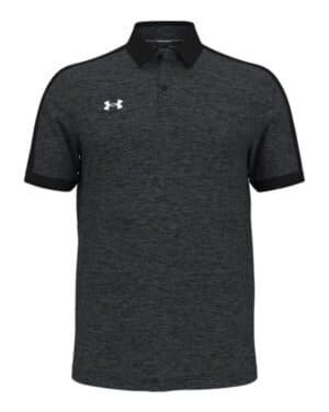 BLACK/ WHITE Under armour 1376907 trophy level polo