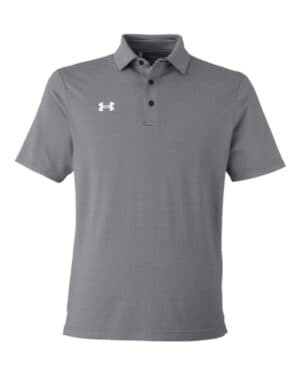 BLACK/ WHITE Under armour 1389853 destin drive striped performance polo