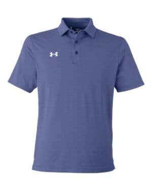 ROYAL/ WHITE Under armour 1389853 destin drive striped performance polo