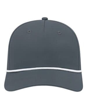 CHARCOAL/ WHITE i7256 Cap america I7256 athletic rope cap