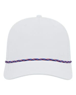 WHITE-RED/ WHITE/ ROYAL i7256 Cap america I7256 athletic rope cap