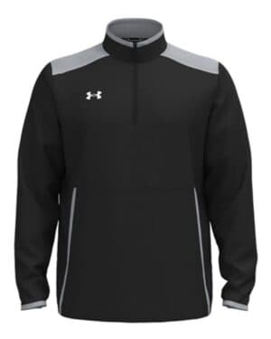 BLACK/ M G/ WHITE Under armour 1389611 motivate 30 long sleeve half-zip