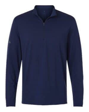 DARK BLUE DARK BLUE Adidas A708 men's textured stripe quarter-zip pullover