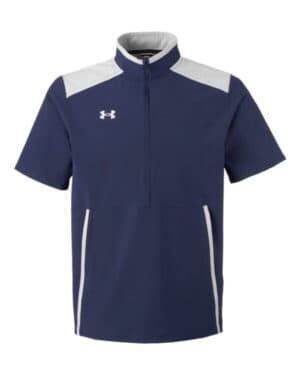MIDNIGHT NAVY/ WHITE Under armour 1389612 motivate 30 short sleeve half-zip