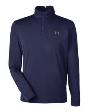 MIDNIGHT NAVY/ PITCH GREY Under armour 1370155 playoff quarter-zip pullover
