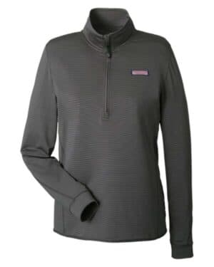 JET BLACK K002521 women's microstripe sankaty half-zip pullover