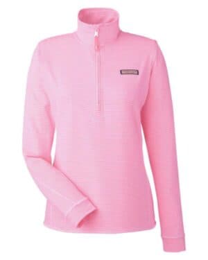 K002521 women's microstripe sankaty half-zip pullover