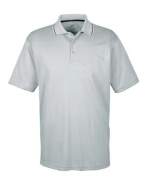 GREY/ BLACK Ultraclub 8406 men's cool & dry sport two-tone polo