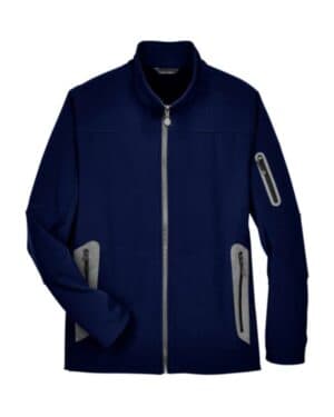 CLASSIC NAVY 88138 men's three layer fleece bonded shell technical jacket