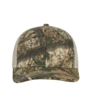 REALTREE APX/ TAN Outdoor cap OC771C camo trucker mesh back cap