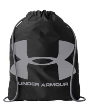 BLACK/ STEEL Under armour 1240539 ozsee sackpack drawstring bag