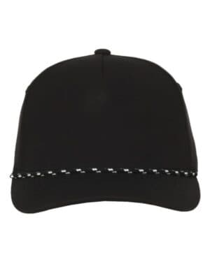 BLACK Outdoor cap OC550PF structured rope cap