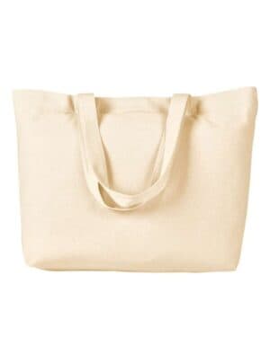 NATURAL Bagedge BE102 cotton twill horizontal shopper