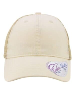 VANILLA/ LONGHORN/ KHAKI Infinity her TESS women's washed mesh-back cap