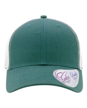 EMERALD/ WHITE Infinity her CHARLIE women's modern trucker cap